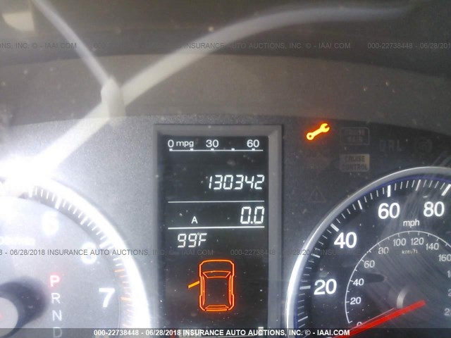 JHLRE38748C032295 - 2008 HONDA CR-V EXL GREEN photo 7