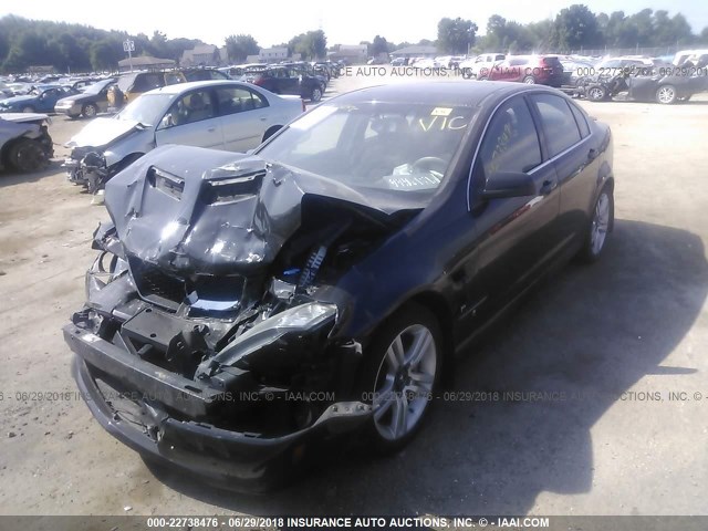 6G2ER57788L132307 - 2008 PONTIAC G8 BLACK photo 2