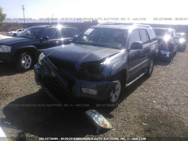 JTEBT17R230008093 - 2003 TOYOTA 4RUNNER LIMITED GRAY photo 2