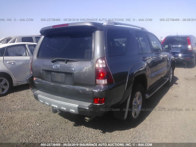 JTEBT17R230008093 - 2003 TOYOTA 4RUNNER LIMITED GRAY photo 4