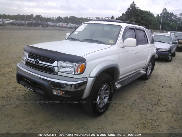 JT3HN86R920380097 - 2002 TOYOTA 4RUNNER SR5 WHITE photo 2