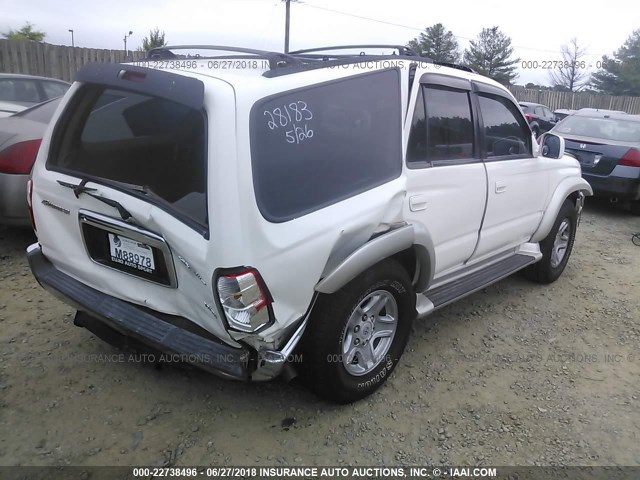 JT3HN86R920380097 - 2002 TOYOTA 4RUNNER SR5 WHITE photo 4