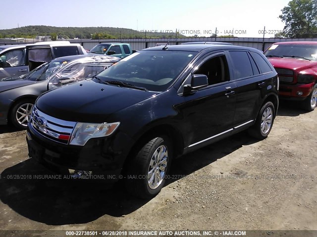 2FMDK39C27BA78584 - 2007 FORD EDGE SEL PLUS BLACK photo 2