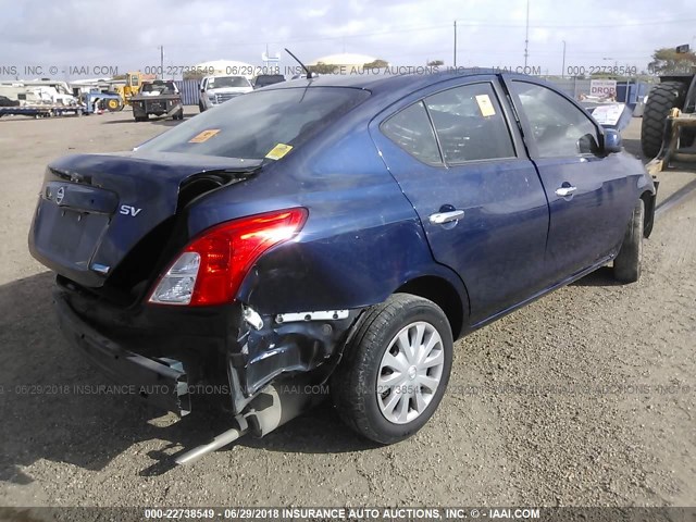 3N1CN7AP0CL844505 - 2012 NISSAN VERSA S/SV/SL Dark Blue photo 4