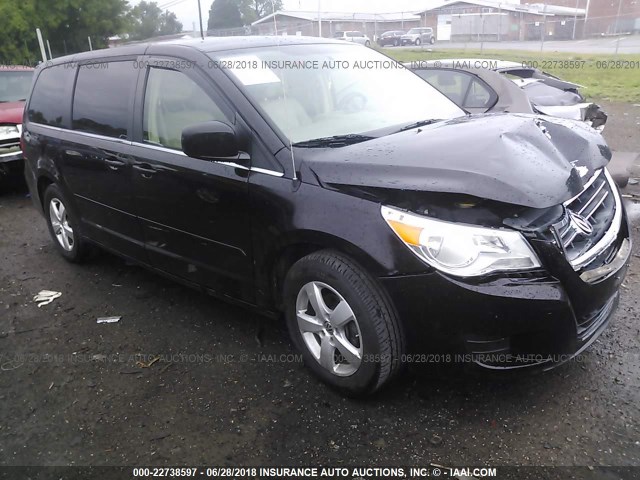 2V4RW3D13AR324731 - 2010 VOLKSWAGEN ROUTAN SE BLACK photo 1