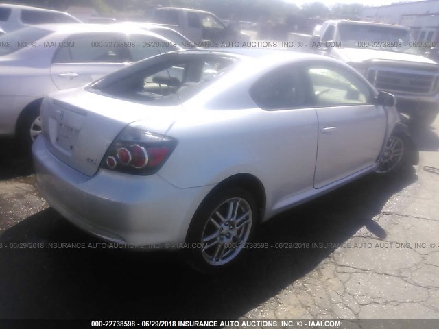 JTKDE3B7XA0315073 - 2010 TOYOTA SCION TC SILVER photo 4