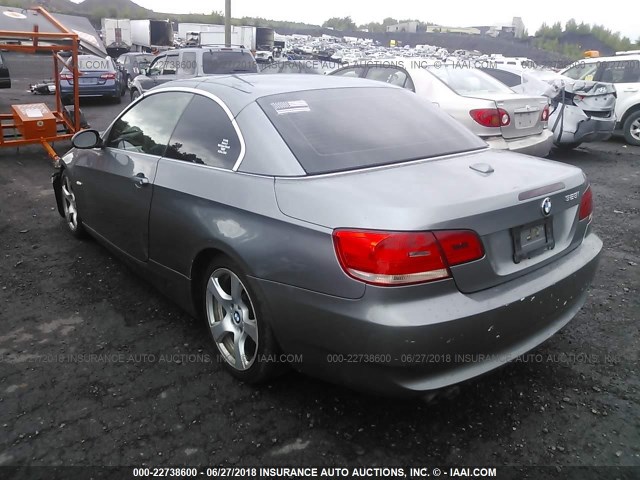 WBAWR33517PX78041 - 2007 BMW 328 I SULEV GRAY photo 3