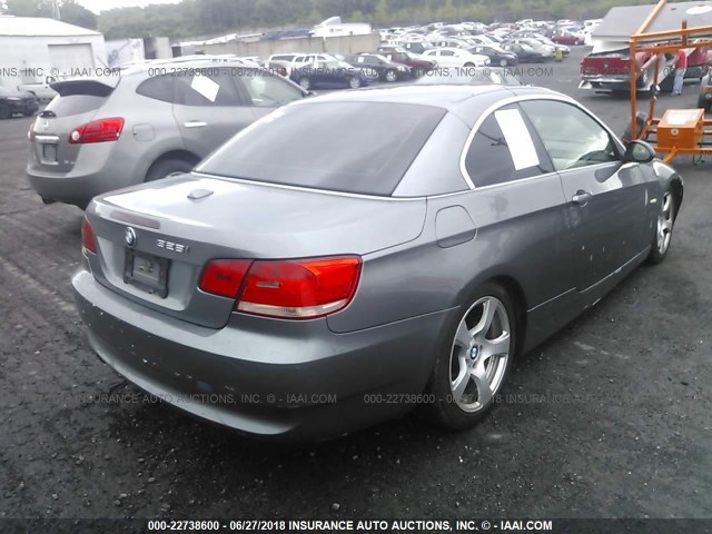 WBAWR33517PX78041 - 2007 BMW 328 I SULEV GRAY photo 4