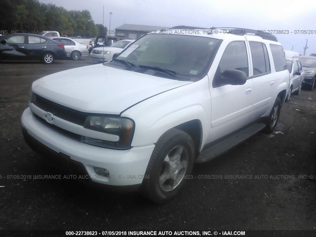 1GNET16M156185135 - 2005 CHEVROLET TRAILBLAZER EXT LS/EXT LT WHITE photo 2