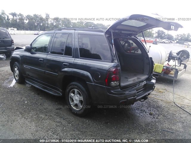 1GNDT13S732174207 - 2003 CHEVROLET TRAILBLAZER  GRAY photo 3