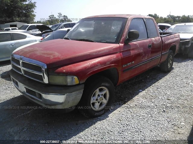 1B7HC13Z6XJ551466 - 1999 DODGE RAM 1500 RED photo 2