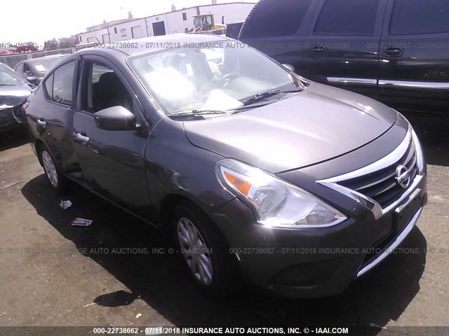 3N1CN7AP2FL816306 - 2015 NISSAN VERSA S/S PLUS/SV/SL GRAY photo 1