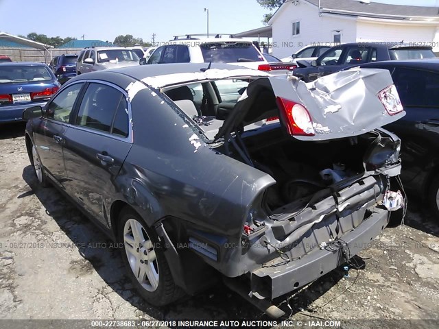 1G1ZG57BX94227945 - 2009 CHEVROLET MALIBU LS 灰色 照片 3