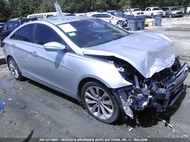 5NPEC4ACXDH725353 - 2013 HYUNDAI SONATA SE/LIMITED SILVER photo 1