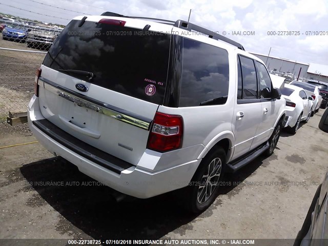 1FMJU1HT1HEA77600 - 2017 FORD EXPEDITION XLT/KING RANCH WHITE photo 4