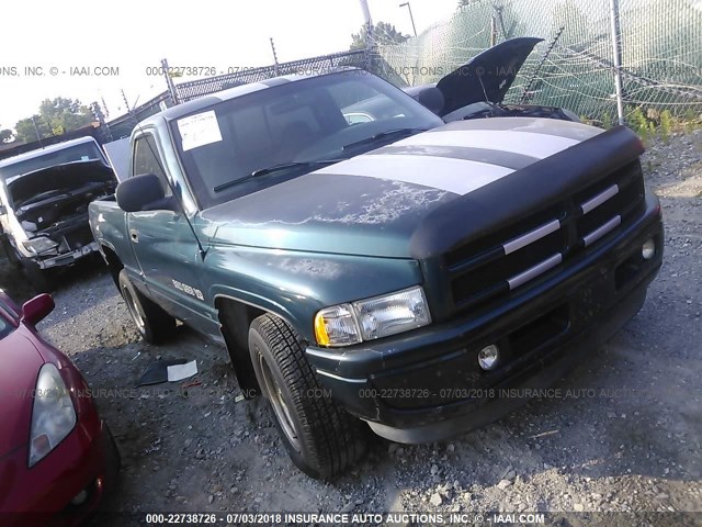 1B7HC16Z8WS675596 - 1998 DODGE RAM 1500 GREEN photo 1