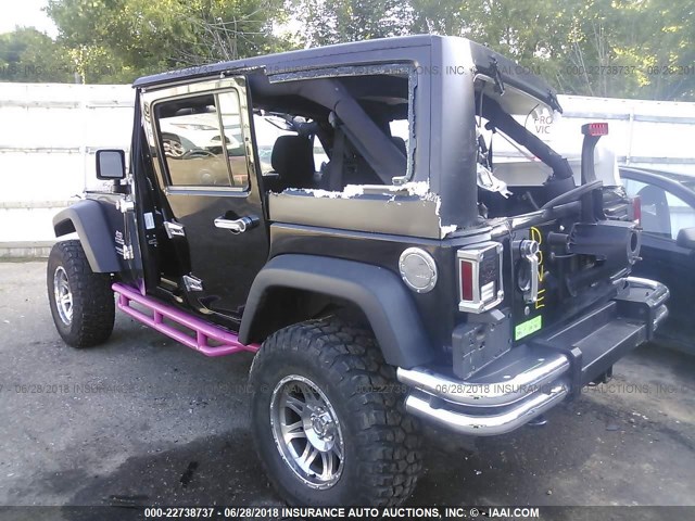 1C4BJWDG1DL612678 - 2013 JEEP WRANGLER UNLIMITE SPORT BLACK photo 3