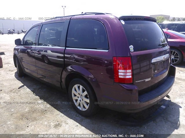 2A8HR54PX8R664247 - 2008 CHRYSLER TOWN & COUNTRY TOURING BURGUNDY photo 3