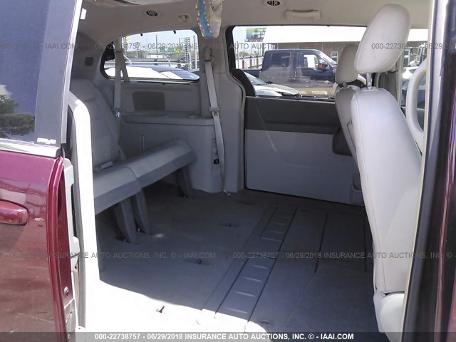 2A8HR54PX8R664247 - 2008 CHRYSLER TOWN & COUNTRY TOURING BURGUNDY photo 8