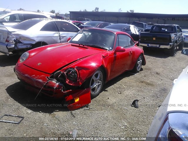 WP0DA299XVS385526 - 1997 PORSCHE 911 TARGA RED photo 2