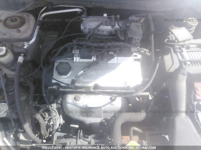 JA3AJ26E25U009488 - 2005 MITSUBISHI LANCER ES SILVER photo 10