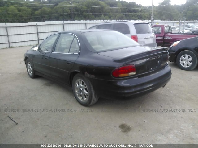 1G3WS52H22F129443 - 2002 OLDSMOBILE INTRIGUE GL BLACK photo 3