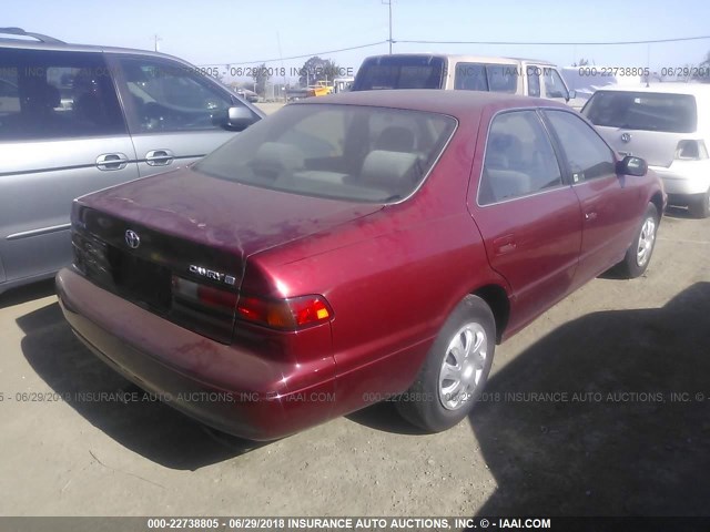 JT2BG22K2V0028056 - 1997 TOYOTA CAMRY LE/XLE 红色 照片 4