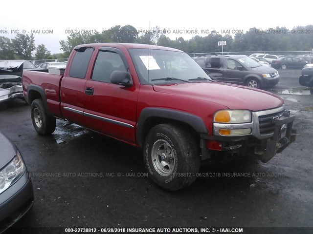 2GTEK19T441246529 - 2004 GMC NEW SIERRA K1500 RED photo 1