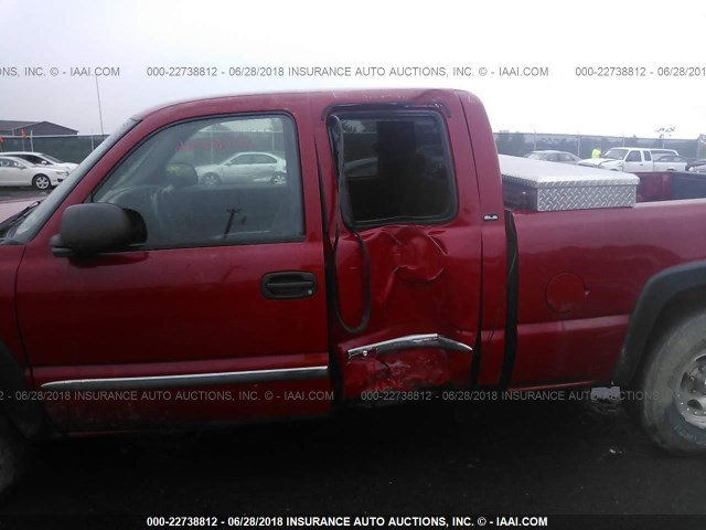 2GTEK19T441246529 - 2004 GMC NEW SIERRA K1500 RED photo 6