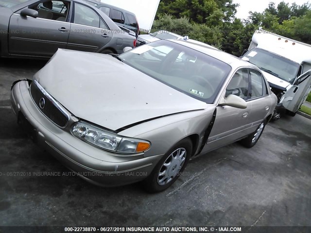 2G4WS52J521241398 - 2002 BUICK CENTURY CUSTOM GOLD photo 2