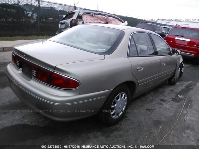 2G4WS52J521241398 - 2002 BUICK CENTURY CUSTOM GOLD photo 4