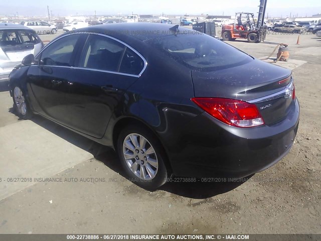 2G4GR5ER1D9248211 - 2013 BUICK REGAL GRAY photo 3