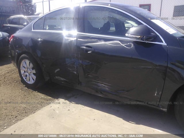 2G4GR5ER1D9248211 - 2013 BUICK REGAL GRAY photo 6