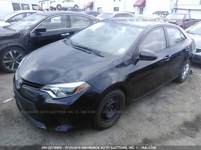 5YFBURHE0EP074565 - 2014 TOYOTA COROLLA L/LE/LE PLS/PRM/S/S PLS BLACK photo 2