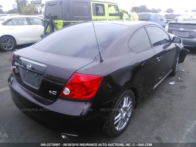 JTKDE3B75A0313652 - 2010 TOYOTA SCION TC 紫色 照片 4