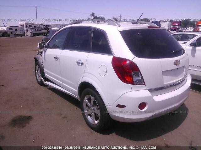 3GNAL3EK4DS636854 - 2013 CHEVROLET CAPTIVA LT WHITE photo 3