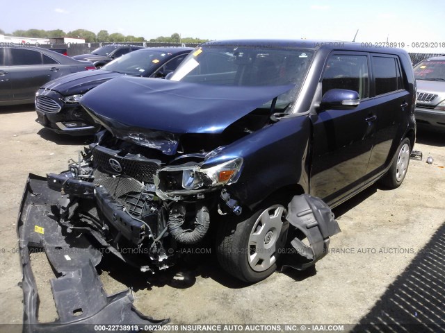 JTLKE50E281036429 - 2008 TOYOTA SCION XB Tünd mavi foto 2