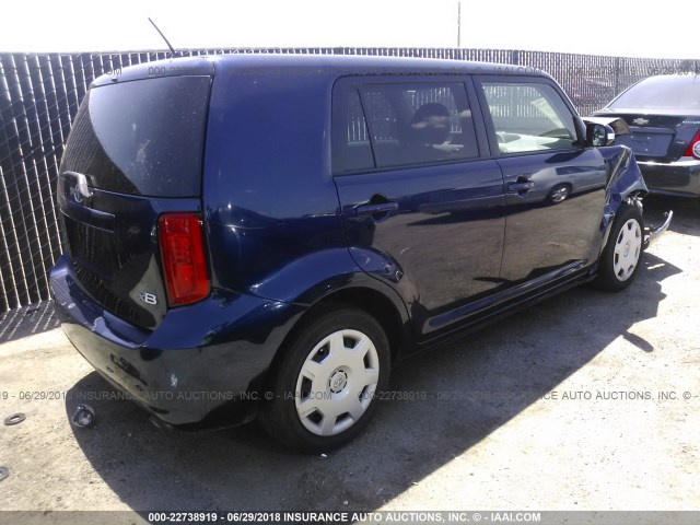 JTLKE50E281036429 - 2008 TOYOTA SCION XB Tünd mavi foto 4