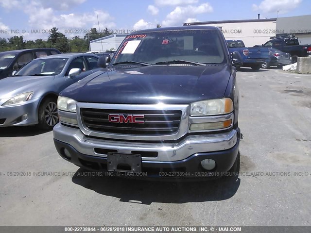 1GTEC19V15Z131457 - 2005 GMC NEW SIERRA C1500 BLUE photo 6