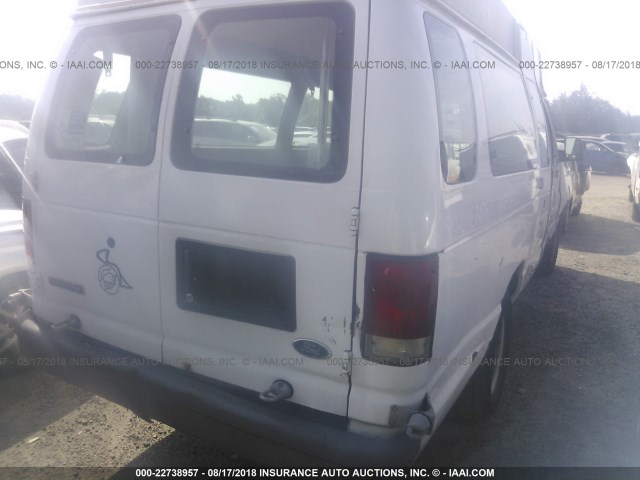 1FTNS24W76HA97914 - 2006 FORD ECONOLINE E250 VAN WHITE photo 4