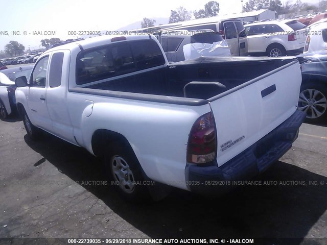 5TETX22N96Z161453 - 2006 TOYOTA TACOMA ACCESS CAB Ақ фото 3