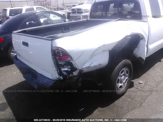 5TETX22N96Z161453 - 2006 TOYOTA TACOMA ACCESS CAB Ақ фото 6