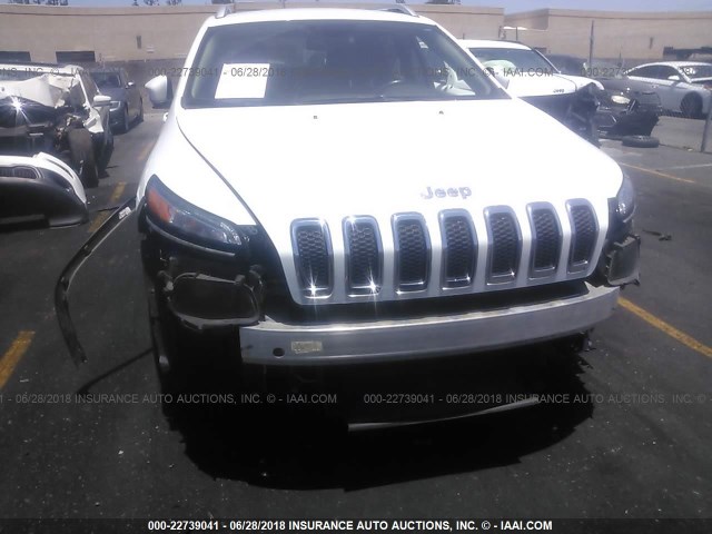 1C4PJLCB4FW753403 - 2015 JEEP CHEROKEE LATITUDE WHITE photo 6