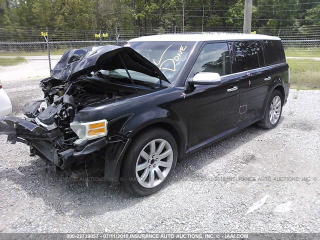 2FMDK53C39BA02041 - 2009 FORD FLEX LIMITED BLACK photo 2