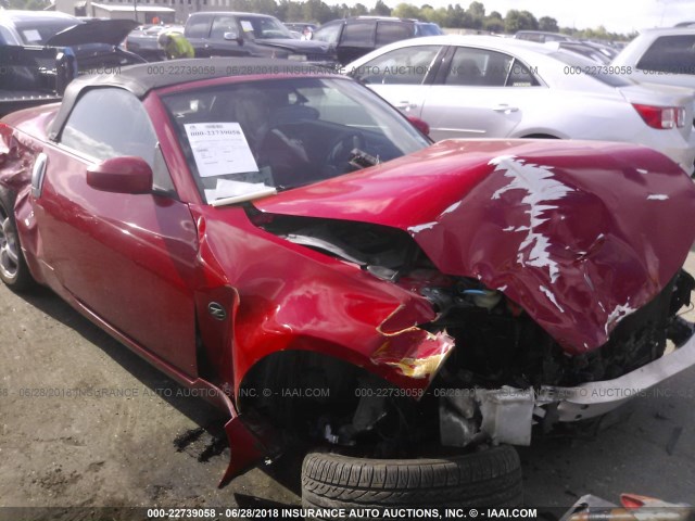 JN1BZ36A17M654818 - 2007 NISSAN 350Z ROADSTER RED photo 1