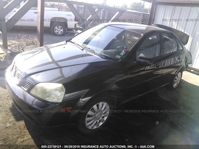 KL5JD56Z35K118928 - 2005 SUZUKI FORENZA S BLACK photo 2