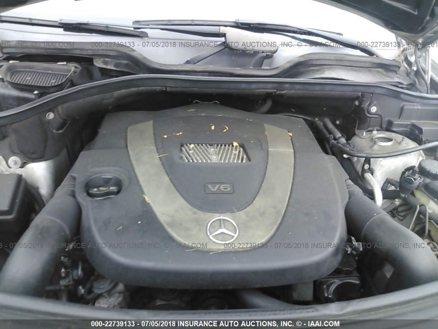 4JGBB86E68A430055 - 2008 MERCEDES-BENZ ML 350 SILVER photo 10