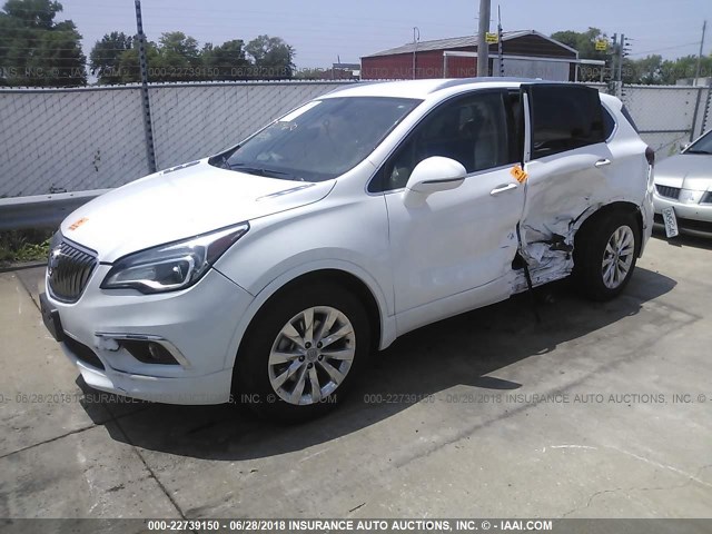 LRBFXBSA3HD073096 - 2017 BUICK ENVISION ESSENCE Սպիտակ լուսանկար 2
