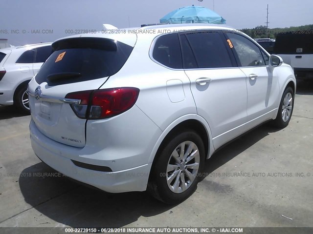 LRBFXBSA3HD073096 - 2017 BUICK ENVISION ESSENCE WHITE photo 4