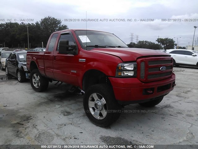 1FTSX21P36EC07456 - 2006 FORD F250 SUPER DUTY RED photo 1